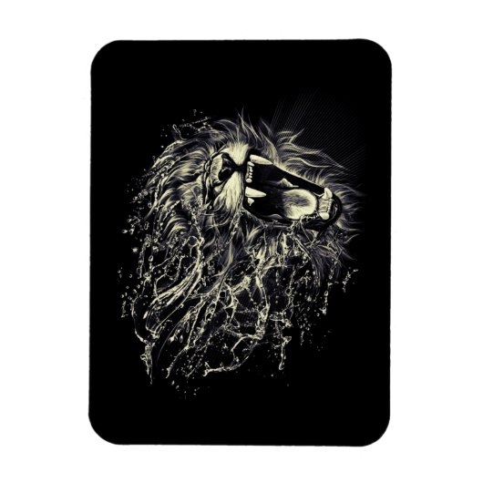 Lion of Judah - Rastafara - Reggae Rasta Magnet Magneet (Verticaal)