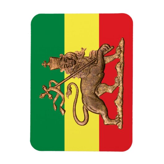 Lion of Judah - Rastafara - Reggae Rasta Magnet Magneet (Verticaal)