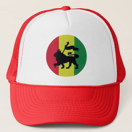 Lion of Judah - Reggae Rasta Roots - Trucker Cap (Voorkant)