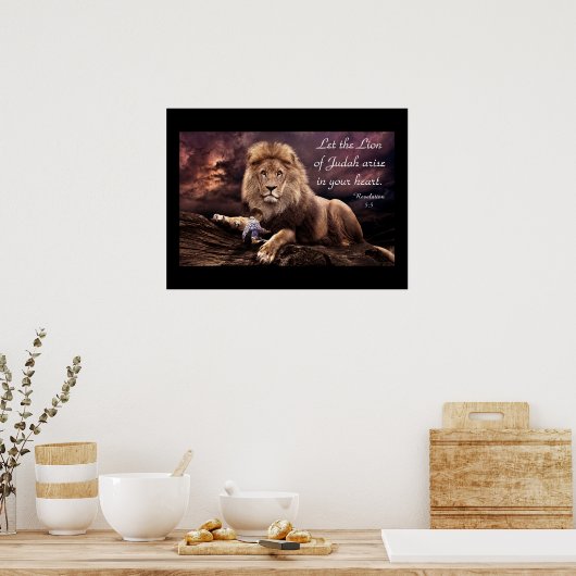 Lion of Judah Revelation 5:5 Poster (Keuken)