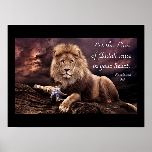 Lion of Judah Revelation 5:5 Poster (Voorkant)