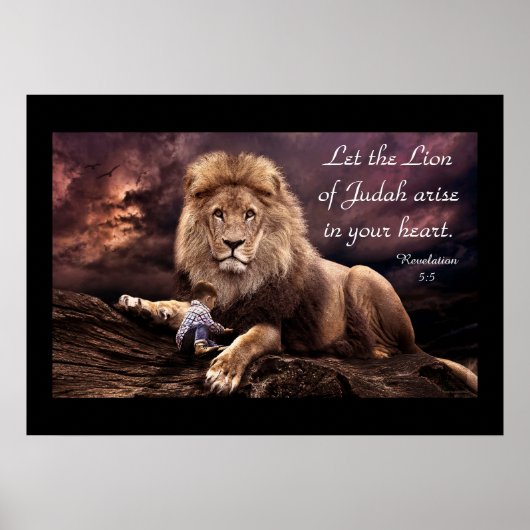 Lion of Judah Revelation 5:5 Poster (Voorkant)