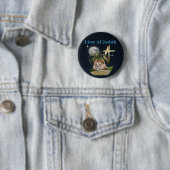Lion of Judah Ronde Button 5,7 Cm (In situ)