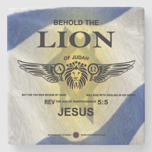 Lion of Judah Stenen Onderzetter (Voorkant)