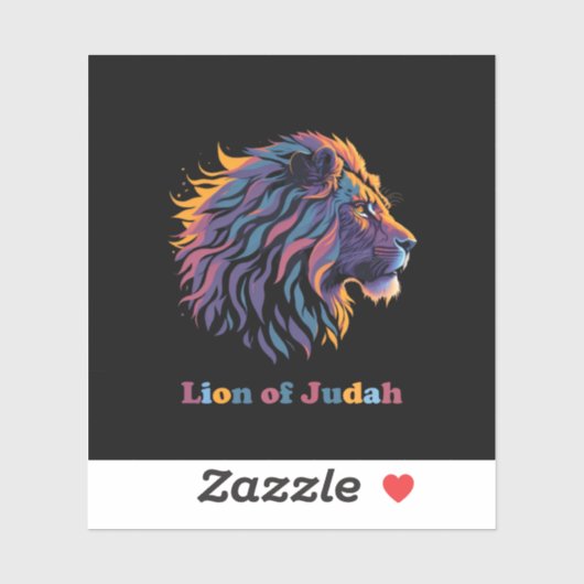 Lion of Judah Sticker (Vel)