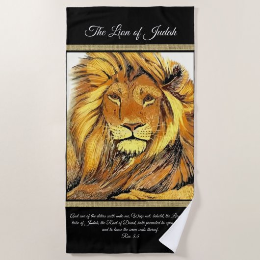 Lion of Judah Strandlaken (Voorkant)