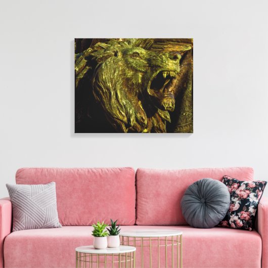 LION OF JUDAH Stretched Canvas Art (Insitu (Woonkamer))
