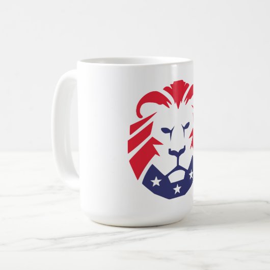 Lion of Patriots Mug Koffiemok (Voorkant links)