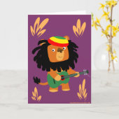 Lion of Zion Card Kaart (Gele Bloem)
