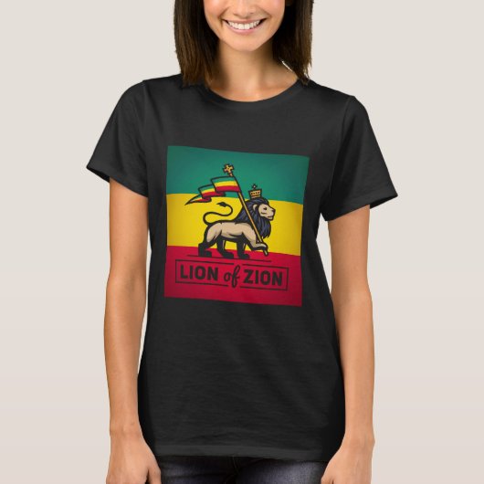 Lion of Zion - Haile Selassie - Judah Girls Shirt (Voorkant)