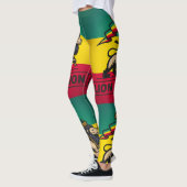 Lion of Zion - Rastafari - Power Yoga Leggings (Links)