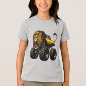 Lion Off Road Monster Truck Tri-Blend Shirt (Voorkant)