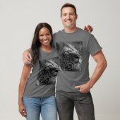 Lion olie Zwart Lyon design gr T-shirt (Unisex)