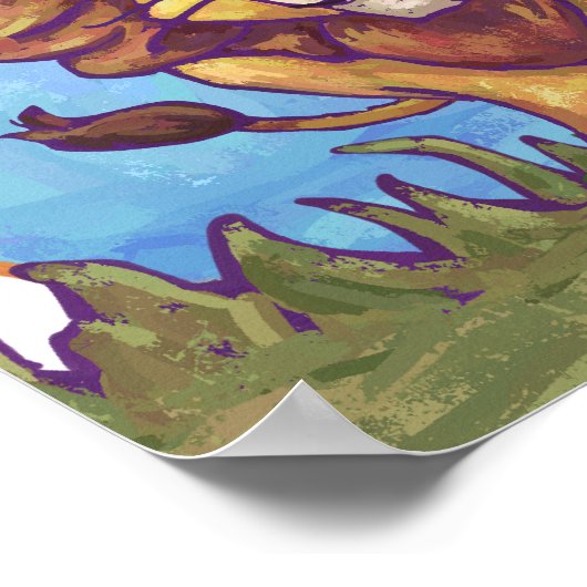 Lion on Guard Personalized Room Poster (Hoek)