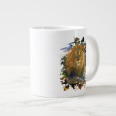 LION ON ON THE JOB GROTE KOFFIEKOP (Voorkant rechts)