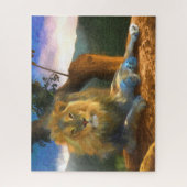 LION ON ON THE JOB LEGPUZZEL (Verticaal)