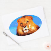 Lion Ovale Sticker (Envelop)
