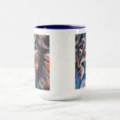 Lion Painting - Gift for Animal Lovers Mok (Midden)