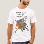Lion Papercut Art Graphic T-Shirt (Voorkant)
