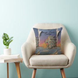 Lion Papercut Decorative Throw Pillow Kussen