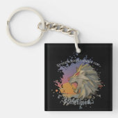 Lion Papercut Double-Sided Keychain (Voorkant)