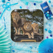 Lion Papieren Bordje (Feest)