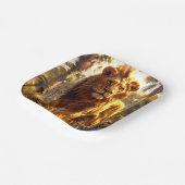 Lion Papieren Bordje (Gebogen)