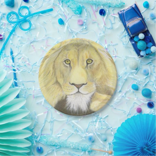 Lion Papieren Bordje (Feest)