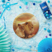 Lion Papieren Bordje (Feest)