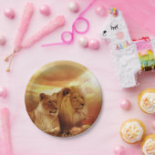 Lion Papieren Bordje (Feest)
