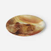 Lion Papieren Bordje (Gekanteld)