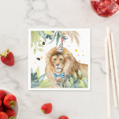 Lion Party Animals Oerwoud Verjaardagsafari Servet (Insitu)