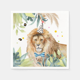 Lion Party Animals Oerwoud Verjaardagsafari Servet