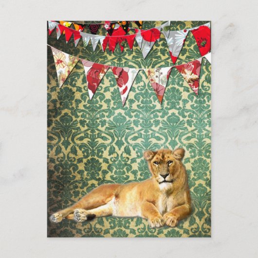 Lion Party Briefkaart (Voorkant)
