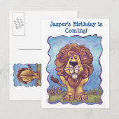 Lion Party Center Aankondigingskaart (Voorkant / Achterkant)