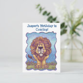 Lion Party Center Aankondigingskaart (Staand voorkant)