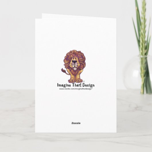 Lion Party Center Bedankkaart (Achterkant)