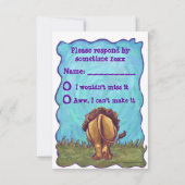 Lion Party Center Coördineren van RSVP-kaarten RSVP Kaartje (Achterkant)