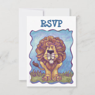 Lion Party Center Coördineren van RSVP-kaarten RSVP Kaartje