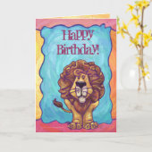 Lion Party Center Kaart (Gele Bloem)