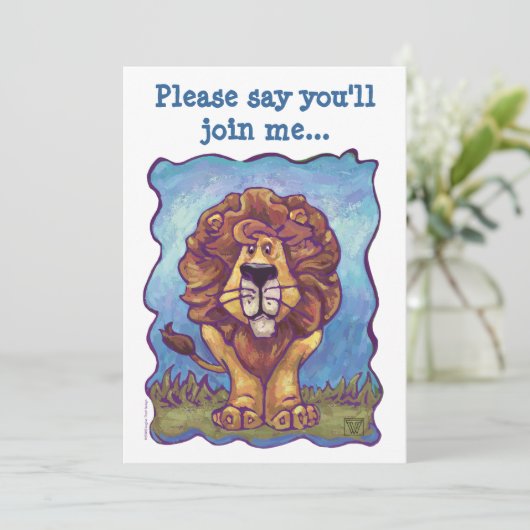 Lion Party Center Kaart (Staand voorkant)