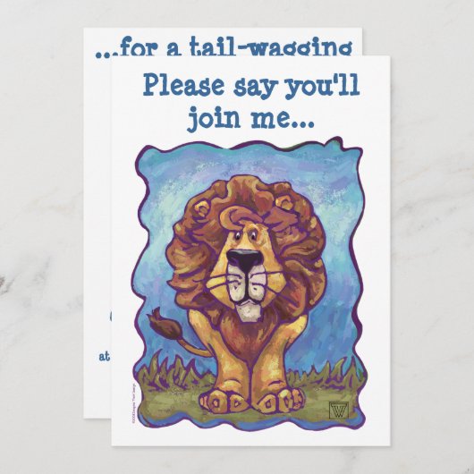 Lion Party Center Kaart (Voorkant / Achterkant)