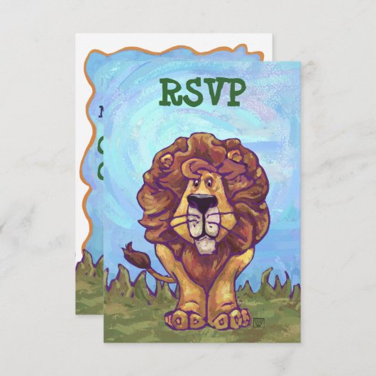 Lion Party Center RSVP (Voorkant / Achterkant)