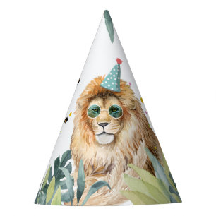 Lion Party Dieren Safari Wilde Dieren Verjaardag Feesthoedjes