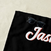 Lion Pastel Flowers Safari Waterverf Savannah Cat Strandlaken (In situ)