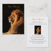 Lion Pastor of Minister Visitekaartje - Twee ziele (Voorkant / Achterkant)