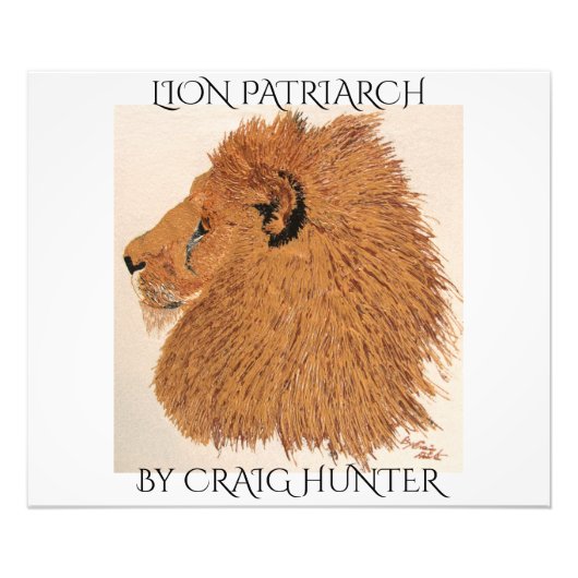 LION PATRIARCH FOTO AFDRUK (Voorkant)