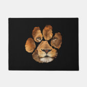 Lion Paw Print Animal Deurmat (Voorkant)