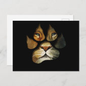 Lion Paw Print Animal Print Briefkaart (Voorkant / Achterkant)