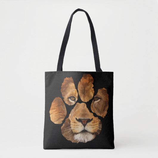 Lion Paw Print Animal Tote Bag (Voorkant)
